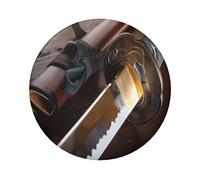 FEYUNYAN Badge durable pour vestes, sacs, cadeaux, badges de collection en fer blanc vif pour événements, enseignants, amis, épée de samouraï japonais, alternative aux patchs thermocollants en vrac, 1