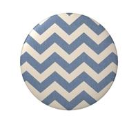 FEYUNYAN Badge durable pour vestes, sacs, cadeaux, badges de collection en fer blanc vif pour événements, enseignants, amis, insigne rond rayé bleu beige, alternative aux patchs thermocollants en vrac