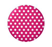 FEYUNYAN Badge durable pour vestes, sacs, cadeaux, badges de collection en fer blanc vif pour événements, enseignants, amis, grand point blanc, alternative aux patchs thermocollants en vrac, 1 pièce
