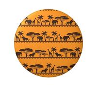 FEYUNYAN Badge durable pour vestes, sacs, cadeaux, badges de collection en fer blanc vif pour événements, enseignants, amis, animaux africains, insigne rond, alternative aux patchs thermocollants en