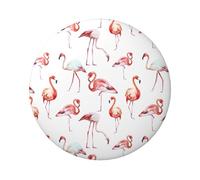 FEYUNYAN Badge durable pour vestes, sacs, cadeaux, badges de collection en fer blanc vif pour événements, enseignants, amis, peinture flamant rose, alternative aux patchs thermocollants en vrac, 1