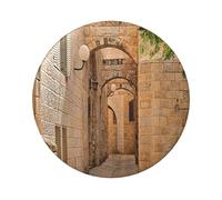 FEYUNYAN Badge durable pour vestes, sacs, cadeaux, badges de collection en fer blanc vif pour événements, enseignants, amis, architecture rues maisons, insigne rond, alternative aux patchs