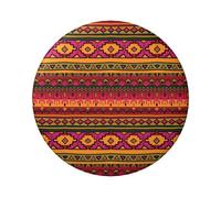 FEYUNYAN Badge durable pour vestes, sacs, cadeaux, badges de collection en fer blanc vif pour événements, enseignants, amis, art populaire mexicain bohème, badge rond, alternative aux patchs