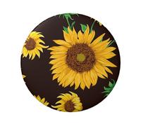 FEYUNYAN Badge durable pour vestes, sacs, cadeaux, badges de collection en fer blanc vif pour événements, enseignants, amis, beau badge rond tournesol, alternative aux patchs thermocollants en vrac, 1