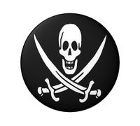 FEYUNYAN Badge durable pour vestes, sacs, cadeaux, badges de collection en fer blanc vif pour événements, enseignants, amis, drapeau pirate, alternative aux patchs thermocollants en vrac, 1 pièce