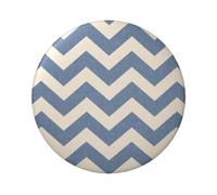 FEYUNYAN Badge durable pour vestes, sacs, cadeaux, badges de collection en fer blanc vif pour événements, enseignants, amis, insigne rond rayé bleu beige, alternative aux patchs thermocollants en vrac
