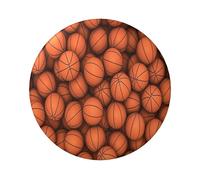 FEYUNYAN Badge durable pour vestes, sacs, cadeaux, badges de collection en fer blanc vif pour événements, enseignants, amis, basket-ball rond orange, alternative aux patchs thermocollants en vrac, 1