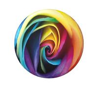 FEYUNYAN Badge durable pour vestes, sacs, cadeaux, badges de collection en fer blanc vif pour événements, enseignants, amis, rose arc-en-ciel, insigne rond en vrac, alternative aux patchs