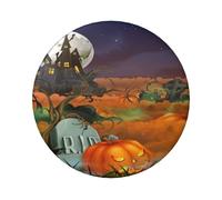FEYUNYAN Badge durable pour vestes, sacs, cadeaux, badges de collection en fer blanc vif pour événements, enseignants, amis, insigne rond Happy Halloween, alternative aux patchs thermocollants en vrac