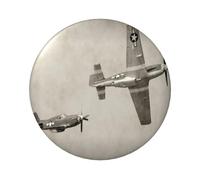 FEYUNYAN Badge durable pour vestes, sacs, cadeaux, badges de collection en fer blanc vif pour événements, enseignants, amis, avion de la Seconde Guerre mondiale, badge rond en vrac, alternative aux