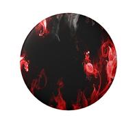 FEYUNYAN Badge durable pour vestes, sacs, cadeaux, badges de collection en fer blanc vif pour événements, enseignants, amis, rouge, noir, blanc, abstrait, rond, alternatif aux patchs thermocollants en