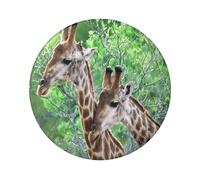 FEYUNYAN Badge durable pour vestes, sacs, cadeaux, badges de collection en fer blanc vif pour événements, enseignants, amis, deux girafes, alternative aux patchs thermocollants en vrac, 1 pièce, Two