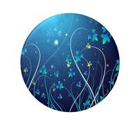 FEYUNYAN Badge durable pour vestes, sacs, cadeaux, badges de collection en fer blanc vif pour événements, enseignants, amis, insigne rond tourbillon bleu, alternative aux patchs thermocollants en vrac