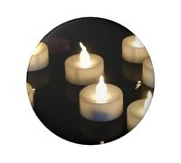 FEYUNYAN Badge durable pour vestes, sacs, cadeaux, badges de collection en fer blanc vif pour événements, enseignants, amis, bougie ronde, alternative aux patchs thermocollants en vrac, 1 pièce