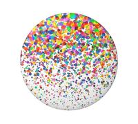 FEYUNYAN Badge durable pour vestes, sacs, cadeaux, badges de collection en fer blanc vif pour événements, enseignants, amis, pois colorés Art rond Badge, alternative aux patchs thermocollants en vrac