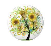 FEYUNYAN Badge durable pour vestes, sacs, cadeaux, badges de collection en fer blanc vif pour événements, enseignants, amis, arbre floral, tournesol, papillons, insigne rond, alternative aux patchs