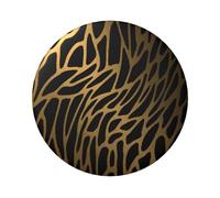 FEYUNYAN Badge durable pour vestes, sacs, cadeaux, badges de collection en fer blanc vif pour événements, enseignants, amis, léopard tigre rond, alternative aux patchs thermocollants en vrac, 1 pièce