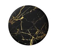 FEYUNYAN Badge durable pour vestes, sacs, cadeaux, badges de collection en fer blanc vif pour événements, enseignants, amis, badge rond élégant à texture marbrée dorée, alternative aux patchs