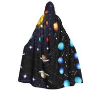 FEYUNYAN Cape à capuche pour adultes, cape solaire d'Halloween, accessoire de costume de sorcière gothique, vampire, fermeture à nouer réglable, cape en polyester doux pour cosplay et fêtes