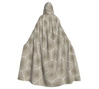 FEYUNYAN Cape d'Halloween effrayante pour adultes, cape à capuche Petoskey Stone, cape gothique, sorcière, vampire, robe à capuche, cordon de serrage réglable, pour Halloween, fête, cosplay