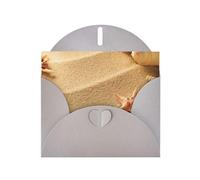 FEYUNYAN Cartes de vœux pour toutes les occasions avec enveloppe grise, sable de coquillage, intérieur vierge, papier perlé de luxe, cartes vierges respectueuses de l'environnement pour mariage