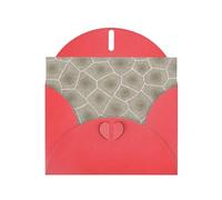 FEYUNYAN Cartes de vœux toutes occasions avec enveloppe rouge, pierre Petoskey, intérieur vierge, cartes de remerciement, papier perlé de luxe, cartes vierges respectueuses de l'environnement pour