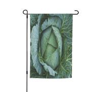 FEYUNYAN Drapeau de jardin double face 45 x 30 cm, drapeaux de jardin chou lumineux pour extérieur, toutes saisons, bannière décorative pour porche, terrasse, pelouse, drapeaux de maison en polyester