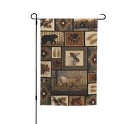 FEYUNYAN Drapeau de jardin double face 45 x 30 cm, drapeaux de jardin d'animaux sauvages pour l'extérieur, toutes saisons, bannière décorative d'extérieur pour porche, terrasse, pelouse, drapeaux de
