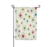 FEYUNYAN Drapeau de jardin double face 45 x 30 cm, drapeaux de jardin étoilés pour extérieur, toutes saisons, bannière décorative pour porche, terrasse, pelouse, drapeaux de maison en polyester