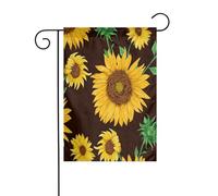 FEYUNYAN Drapeaux de jardin double face 45 x 30 cm, beau tournesol, décoration extérieure vibrante pour terrasse, pelouse, drapeau en polyester durable, bannière décorative pour jardin