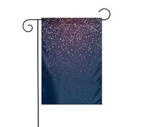 FEYUNYAN Drapeaux de jardin double face 45 x 30 cm, étoiles bleu marine, décoration extérieure vibrante pour terrasse, pelouse, toutes saisons, bannière décorative pour jardin