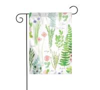 FEYUNYAN Drapeaux de jardin double face 45 x 30 cm, jardin d'herbes aromatiques printanières, décoration extérieure vibrante pour terrasse, pelouse, toutes saisons, drapeau en polyester durable