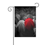 FEYUNYAN Drapeaux de jardin double face 45 x 30 cm, parapluies de jour de tristesse et d'orage, décoration extérieure vibrante pour terrasse, pelouse, drapeau en polyester durable, bannière décorative