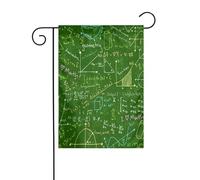FEYUNYAN Drapeaux de jardin double face 45 x 30 cm, question de mathématiques, décoration extérieure vibrante pour terrasse, pelouse, drapeau en polyester durable, bannière décorative résistante aux