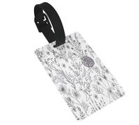 FEYUNYAN Étiquettes à bagages en PVC durable pour valises et sacs, sangle de poignet amovible, porte-étiquette d'identification pour plantes à fleurs, sac à dos pour enfants, étiquette de bagage