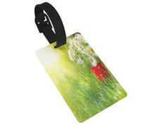 FEYUNYAN Étiquettes de bagage en PVC durable pour valises et sacs, sangle de poignet amovible, porte-étiquette d'identification pour sac à dos pour enfants, étiquette de bagage approuvée par la TSA