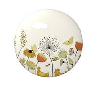 FEYUNYAN Insigne durable pour vestes, sacs, cadeaux, badges de collection en fer blanc vif pour événements, enseignants, amis, poule, papillons, fleurs, insigne rond, alternative aux patchs