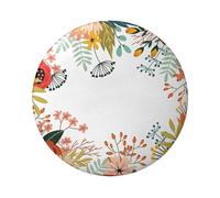 FEYUNYAN Insigne durable pour vestes, sacs, cadeaux, badges de collection en fer blanc vif pour événements, enseignants, amis, fleurs d'été, insigne rond botanique, alternative aux patchs