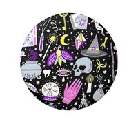 FEYUNYAN Insigne durable pour vestes, sacs, cadeaux, badges de collection en fer blanc vif pour événements, enseignants, amis, sorcière magique, bohème, badge rond, alternative aux patchs