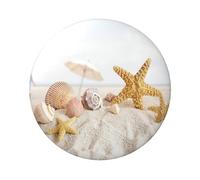 FEYUNYAN Insigne durable pour vestes, sacs, cadeaux, badges de collection en fer blanc vif pour événements, enseignants, amis, coquillages, étoile de mer sur la plage, alternative aux patchs