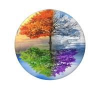 FEYUNYAN Insigne durable pour vestes, sacs, cadeaux, badges de collection en fer blanc vif pour événements, enseignants, amis, arbres deux saisons, alternative aux patchs thermocollants en vrac, 1