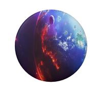 FEYUNYAN Insigne durable pour vestes, sacs, cadeaux, badges de collection en fer blanc vif pour événements, enseignants, amis, planète spatiale 3D, insigne rond, alternative aux patchs thermocollants