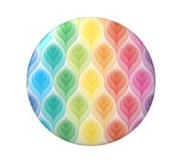FEYUNYAN Insigne durable pour vestes, sacs, cadeaux, badges de collection en fer blanc vif pour événements, enseignants, amis, arc-en-ciel dégradé de feuilles, alternative aux patchs thermocollants en