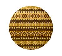 FEYUNYAN Insigne durable pour vestes, sacs, cadeaux, badges de collection en fer blanc vif pour événements, enseignants, amis, triangle jaune marron insigne rond, alternative aux patchs thermocollants