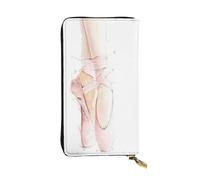 FEYUNYAN Long portefeuille en cuir de qualité supérieure pour femme, organiseur de cartes d'identité avec poche zippée, sac à main pour femme (voyage, bureau, utilisation quotidienne), Chaussures de