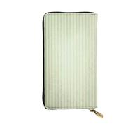 FEYUNYAN Long portefeuille en cuir de qualité supérieure pour femme, organiseur de cartes d'identité de grande capacité avec poche zippée, sac à main rayé pour femme, long portefeuille pour femme