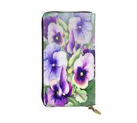 FEYUNYAN Long portefeuille en cuir de qualité supérieure pour femme, organiseur de cartes d'identité de grande capacité avec poche zippée, porte-monnaie pour femme (voyage, bureau, utilisation