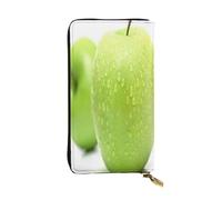 FEYUNYAN Long portefeuille en cuir de qualité supérieure pour femme, organiseur de cartes d'identité de grande capacité avec poche zippée, sac à main pour femme, fruit cyan, long portefeuille pour