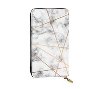 FEYUNYAN Long portefeuille en cuir de qualité supérieure pour femme, organiseur de cartes d'identité de grande capacité avec poche zippée, sac à main pour femme, texture marbrée, long portefeuille