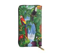 FEYUNYAN Long portefeuille en cuir de qualité supérieure pour femme, organiseur de cartes d'identité de grande capacité avec poche zippée, sac à main pour femme, long portefeuille pour femme (voyage